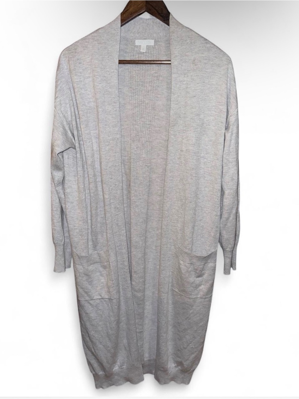 Abound Light Gray Open-Front Long Cardigan